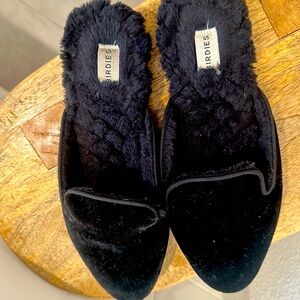 Birdies phoebe velvet mules